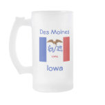 Iowa Flag Map City Mug