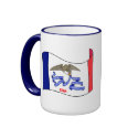 Iowa flag mugs by GeographyTees Iowa flag mugs