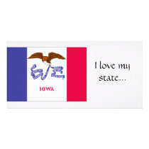 Iowa Flag photo cards