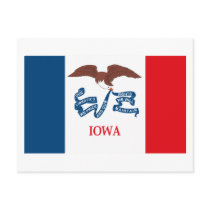 Iowa Flag Postcard