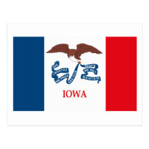 Iowa Flag Postcard