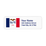 Iowa Flag Return Address Labels
