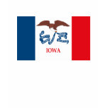 iowa, flag, t-shirt