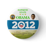 IOWA FOR OBAMA 2012 political pinback button
