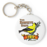 Iowa Hawkeye Finch keychains