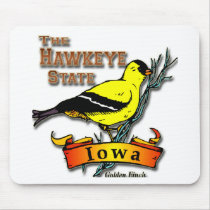 Iowa Hawkeye Finch Mouse Pad