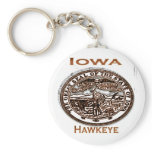 Iowa Hawkeye State Seal keychains