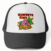 Iowa Hawkeye State Wild Rose Hats