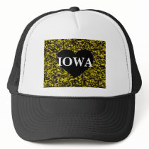 Iowa Heart Yellow Trucker Hat