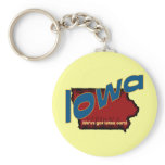Iowa IA US Motto ~ We've Got Lotsa Corn keychains