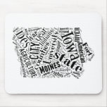 Iowa in Tagxedo mousepads