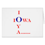 IOWA IOYA and IOWA IOU Inaugural 2009 gifts Greeting Cards