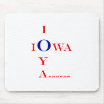 IOWA IOYA Inauguration 2009 gifts Mouse Mat