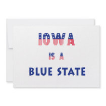 Iowa is a Blue State Custom Announcements