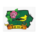 Iowa Map postcards by GeographyTees Iowa Map postcards