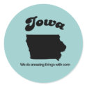 Iowa Motto - We do amazing things stickers