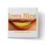 Iowa Nice Button
