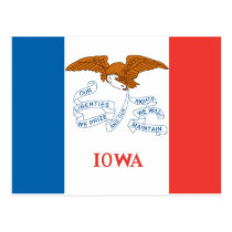 Iowa  Official State Flag postcards