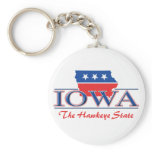 Iowa Patriotic Keychain