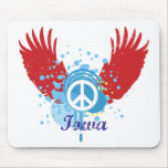 Iowa Peace Sign Mouse Mat
