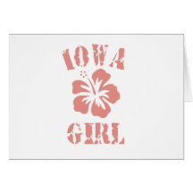 Iowa Pink Girl Cards