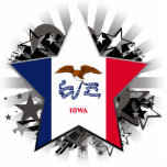 Iowa Star Acrylic Cut Out
