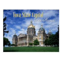 Iowa State Capitol in Des Moines Postcards