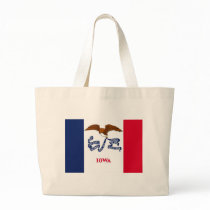 Iowa State Flag Tote Bag
