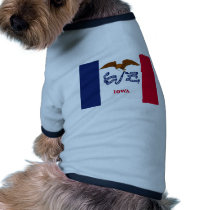 Iowa State Flag Doggie T Shirt