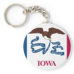 Iowa State Flag keychains