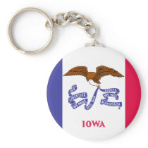 Iowa State Flag Key Chain