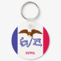 Iowa State Flag keychains