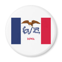 Iowa State Flag Fridge Magnet