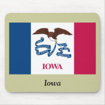 Iowa State Flag Mouse Pad