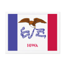 Iowa State Flag Postcards