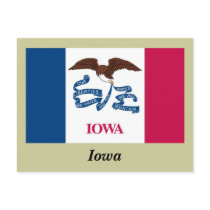 Iowa State Flag Postcards