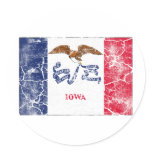 Iowa State Flag Vintage Sticker