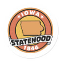 Iowa Statehood stickers