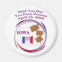 Iowa Tax Day Tea Party Protest Magnet