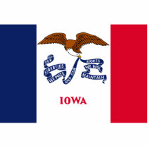 Iowa, United States flag Photo Cutout