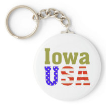 Iowa USA! Key Chain