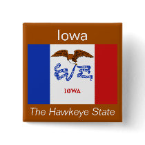 Iowan Flag Button