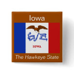Iowan Flag Button