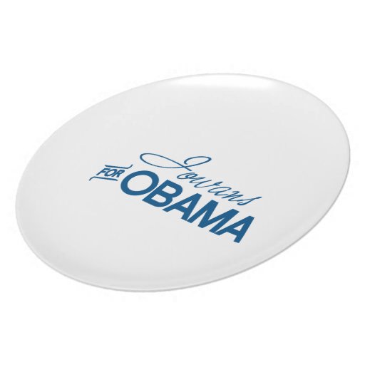 Iowans for Obama -.png Dinner Plate