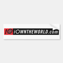 iOwnTheWorldBannerLogo bumper stickers