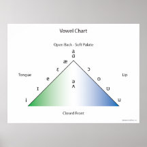 IPA vowel chart Posters