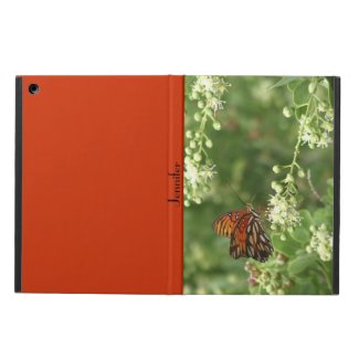 iPad Air Case, Orange Butterfly, Orange Back