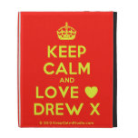 [Crown] keep calm and love [Love heart] drew x  iPad Cases