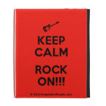 [Electric guitar] keep calm rock on!!!  iPad Cases