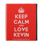[Crown] keep calm and love kevin  iPad Cases